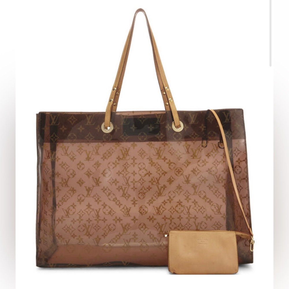 RARE 2001 LOUIS VUITTON CABAS CRUISE VINYL TOTE BAG M50500